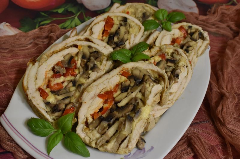 Babka z kurczaka z pieczarkami Babka z kurczaka z pieczarkami