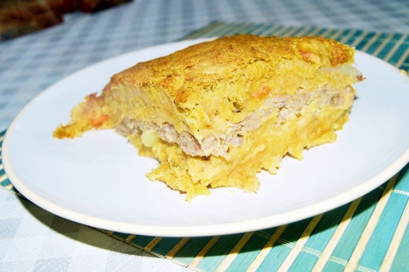 Babka ziemniaczano-marchewkowa z mięsem Babka ziemniaczano-marchewkowa z mięsem