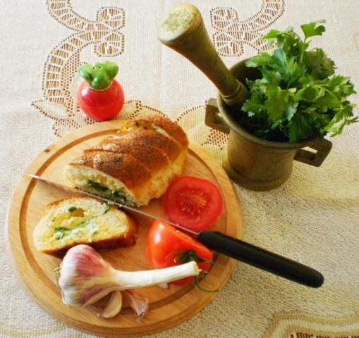 Bagietka maślana zapieczona :