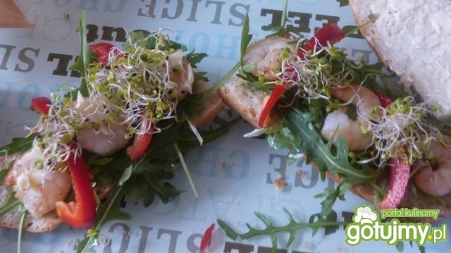 Bagietki z krewetkami  Bagietki z krewetkami