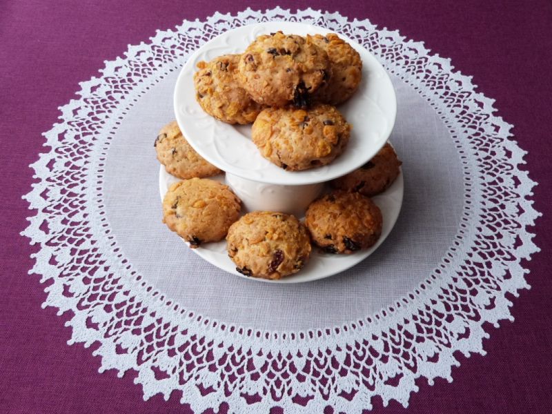 Bakaliowe ciasteczka w płatkach