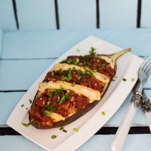 Bakłażan faszerowany Bakłażan faszerowany