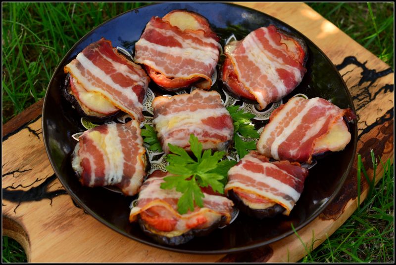 Bakłażan z serem i boczkiem