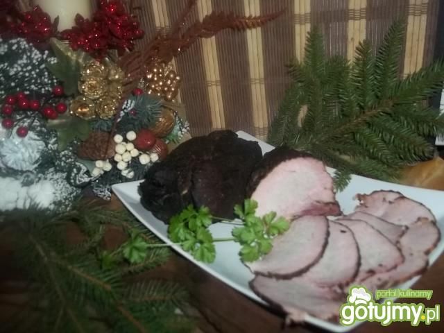 Balsamiczna szynka z kawą i cynamonem Balsamiczna szynka z kawą i cynamonem