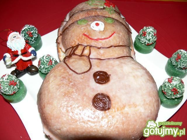 Bałwan makiem z bakaliami nadziany