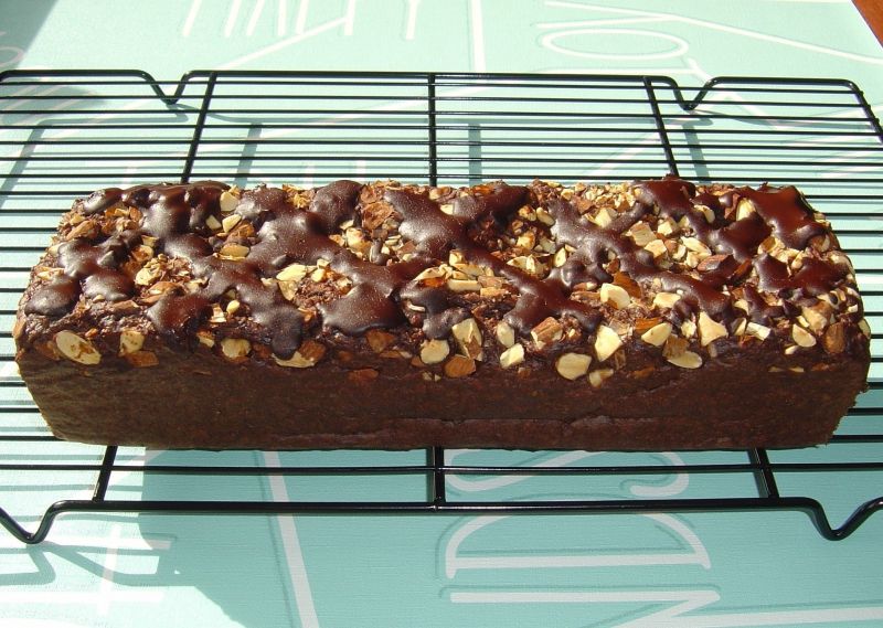 Bananowe brownie z płatkami owsianymi i migdałami