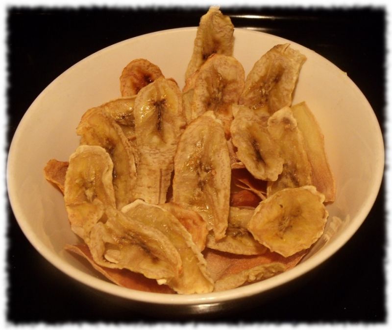 Bananowe chipsy z miodem