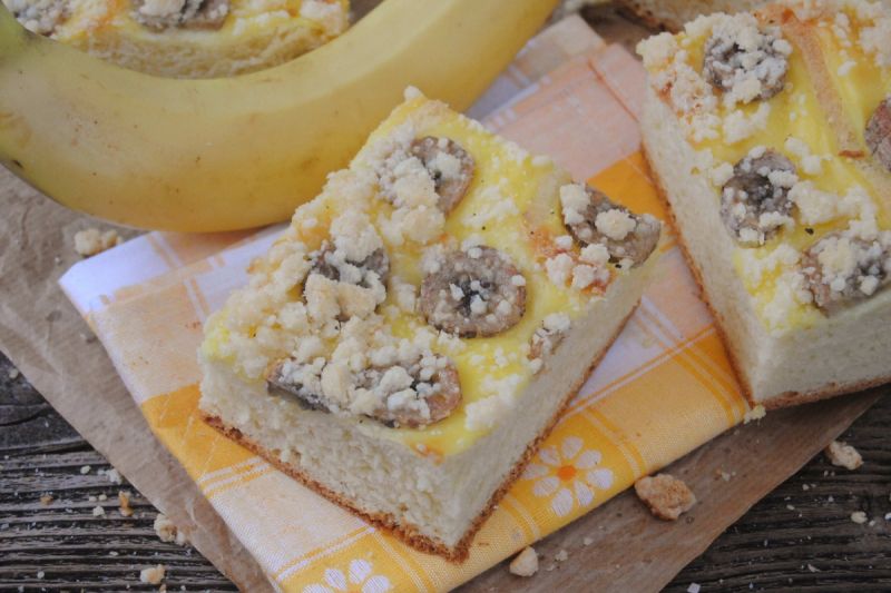 Bananowe ciasto drożdżowe Bananowe ciasto drożdżowe