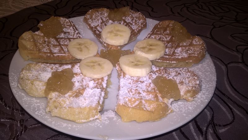 Bananowe gofry Bananowe gofry