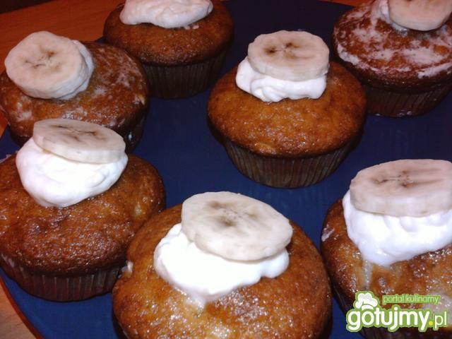Bananowe muffinki. Bananowe muffinki.
