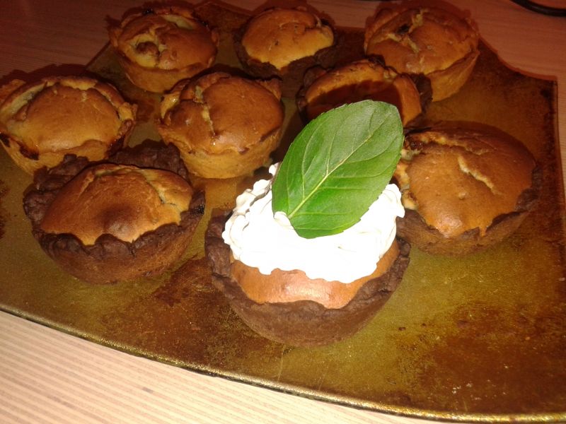 Bananowe muffiny w kruchym cieście Bananowe muffiny w kruchym cieście