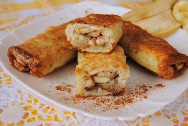 Bananowe roladki