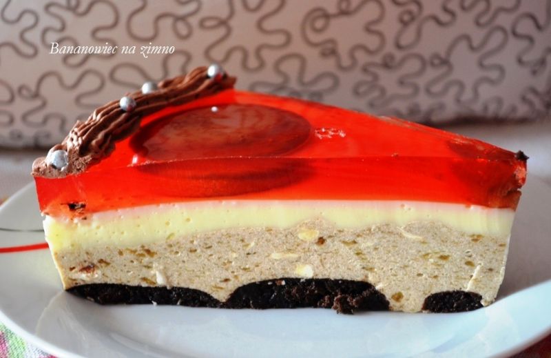 Bananowiec z serkiem na zimno 