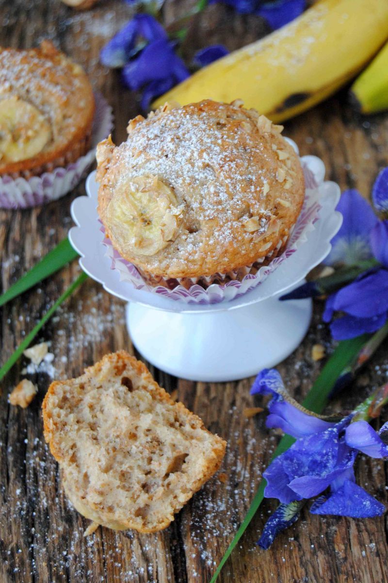 Bananowo- orzechowe muffinki Bananowo- orzechowe muffinki