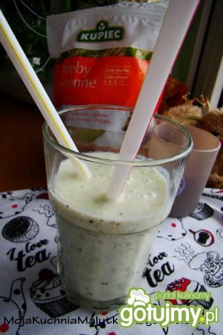 Bananowy koktajl z otrębami 