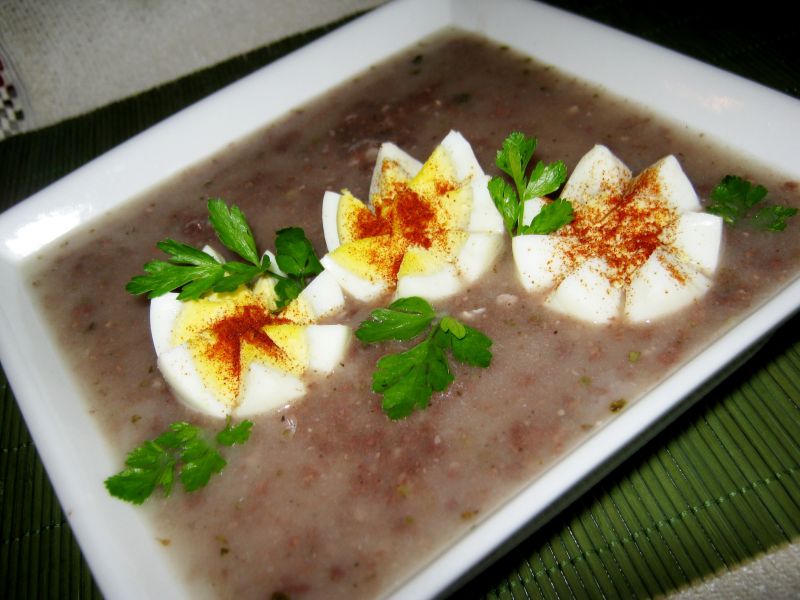 Barszcz biały na kaszance