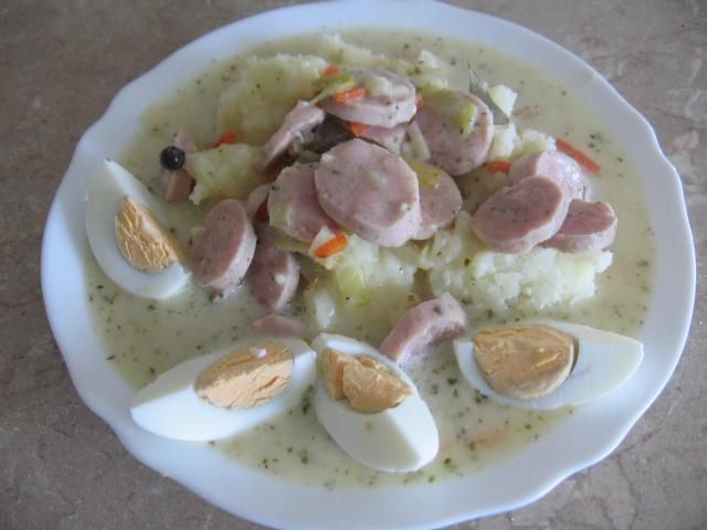 Barszcz biały z chrzanem