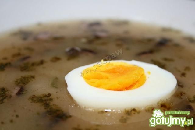 Barszcz biały z kiełbaską 