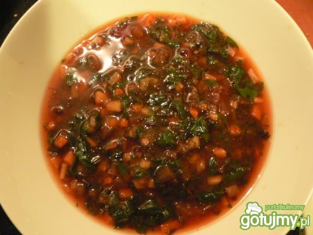 Barszczyk z kaszą manną Barszczyk z kaszą manną