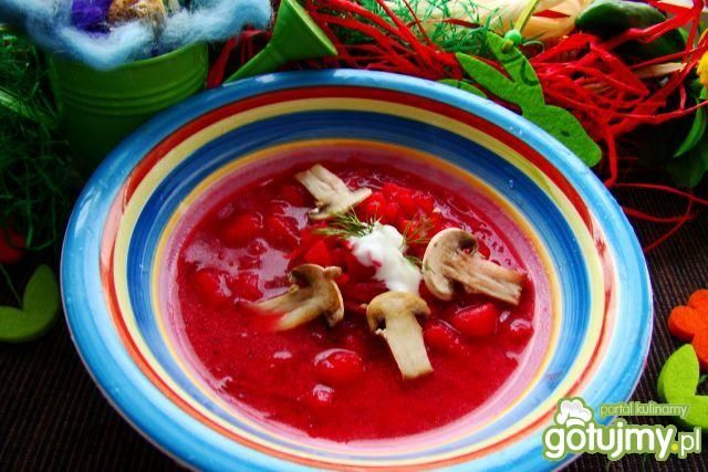 Barszczyk z pieczarka  Barszczyk z pieczarka