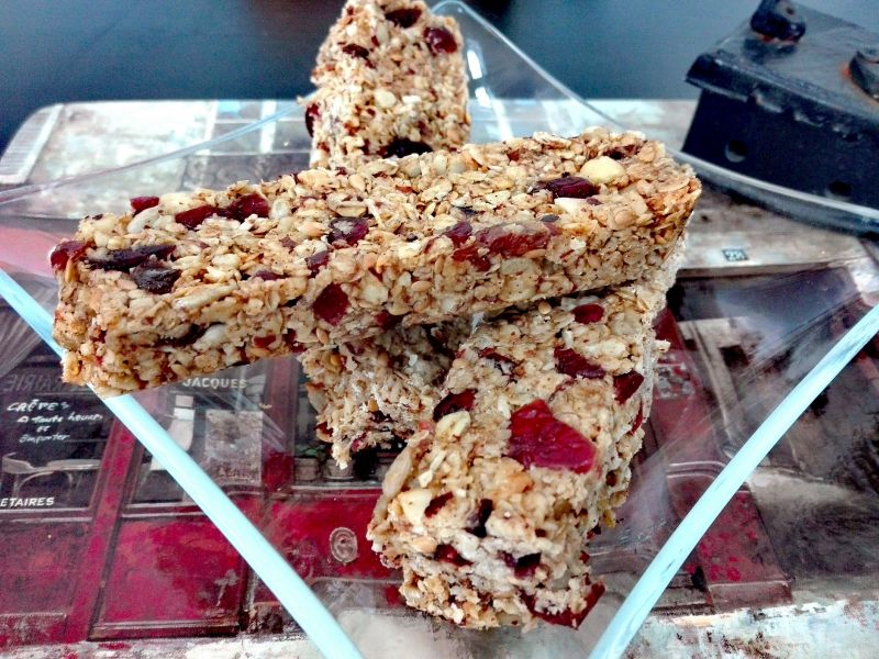 Batonik owsiany z bakaliami