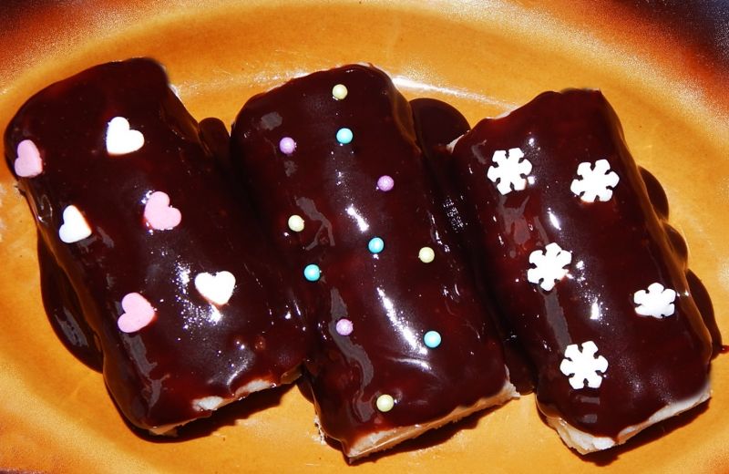 Batoniki twarogowo-biszkoptowe