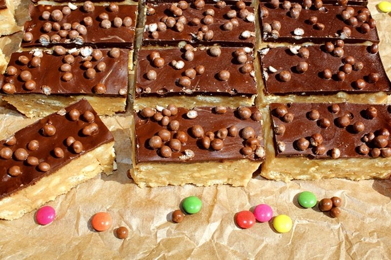 Batoniki z masła orzechowego