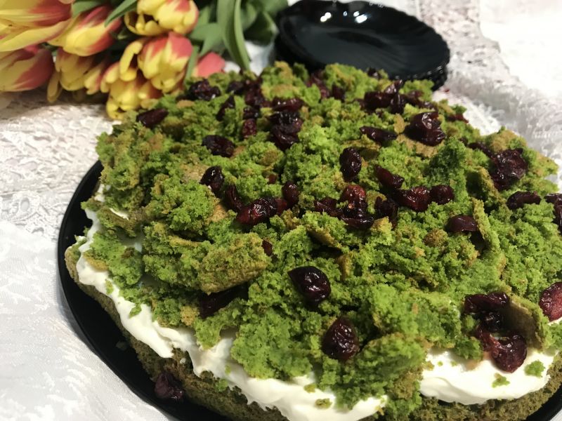 Bezglutenowe ciasto "leśny mech"