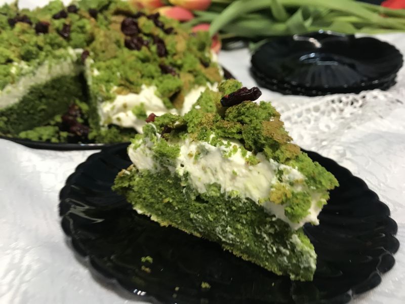 Bezglutenowe ciasto "leśny mech"