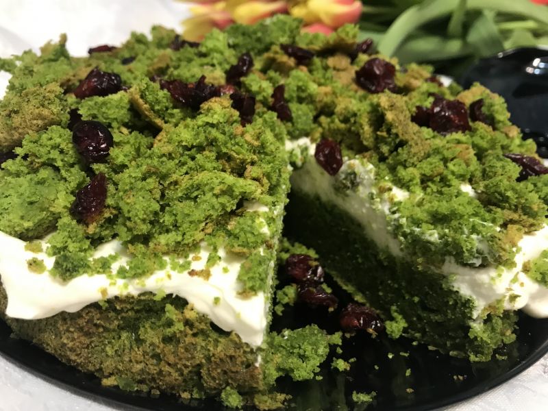 Bezglutenowe ciasto "leśny mech"