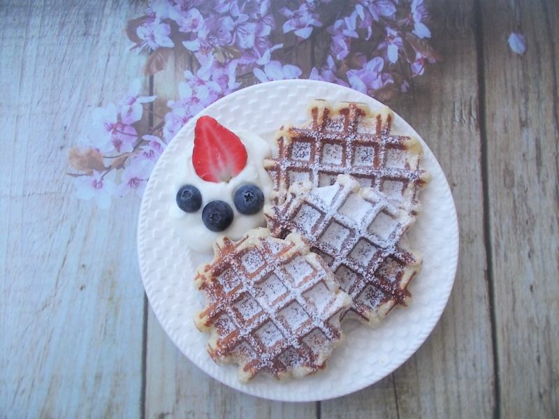 Bezglutenowe gofry na jogurcie