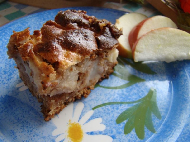 Beztłuszczowe ciasto z jabłkami  Beztłuszczowe ciasto z jabłkami