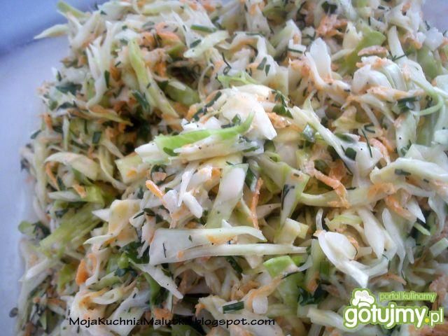 Biała kapusta z zieleniną  Biała kapusta z zieleniną