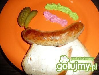 Biała kiełbasa smażona Biała kiełbasa smażona