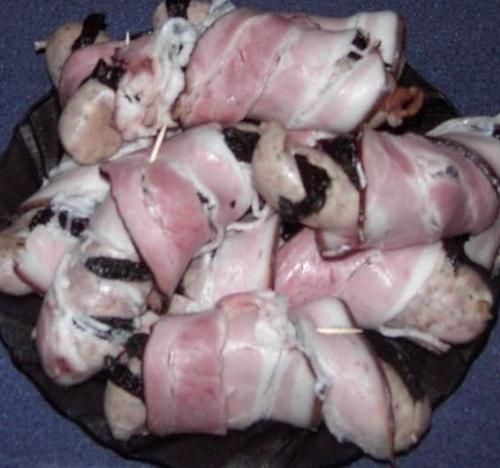 Biała kiełbasa w boczku Biała kiełbasa w boczku