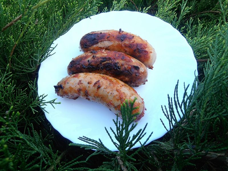 Biała kiełbaska na ostro