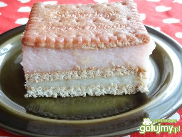 Biało-czerwone ciasto z kaszy manny  Biało-czerwone ciasto z kaszy manny