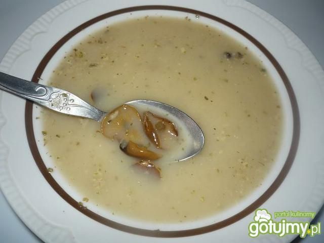 Biały barszcz z opieńkami Biały barszcz z opieńkami