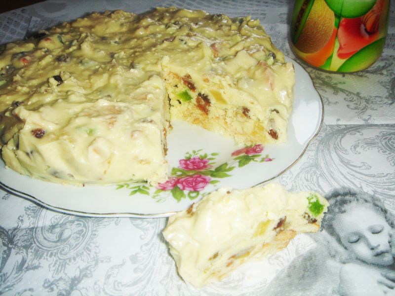 Biały blok z chałwą Biały blok z chałwą