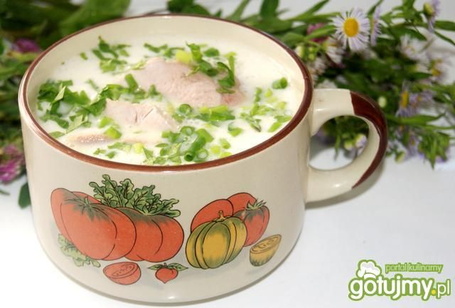 Biały krem na wieprzowinie Biały krem na wieprzowinie