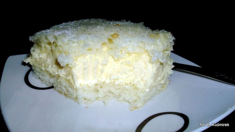 Biały obłok - ciasto na białkach Biały obłok - ciasto na białkach