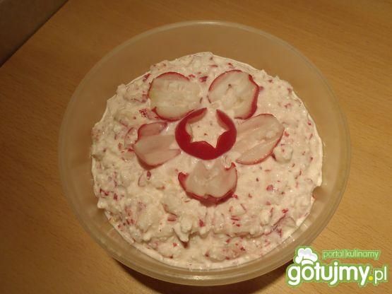 Biały ser z rzodkiewką Biały ser z rzodkiewką