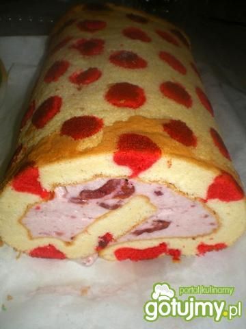 Biedronkowa rolada w kropeczki Biedronkowa rolada w kropeczki