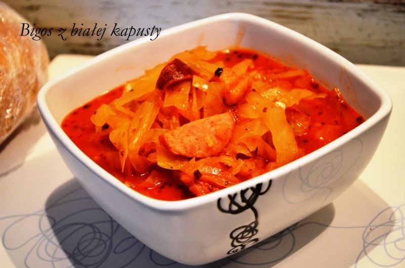 Bigos z białej kapusty