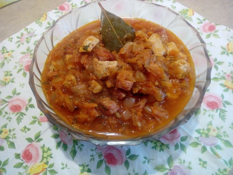 Bigos z cukinii Bigos z cukinii