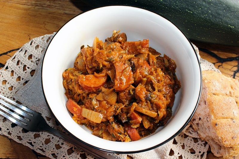 Bigos z cukinii