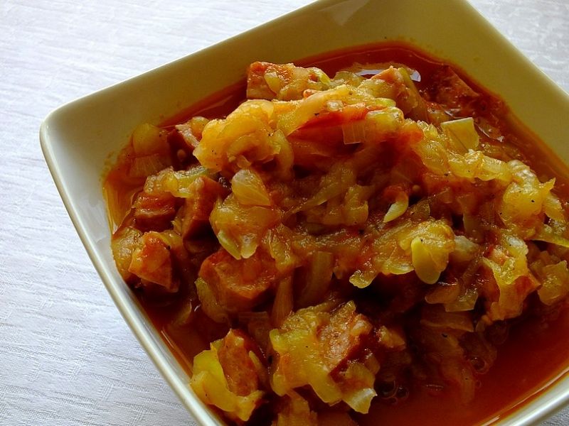 Bigos z cukinii i pomidorów Bigos z cukinii i pomidorów