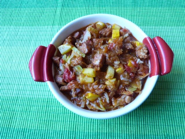 Bigos z dodatkiem cukinii 