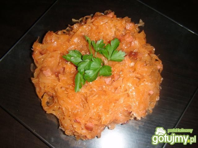 Bigos z kapusty kiszonej zapiekany Bigos z kapusty kiszonej zapiekany