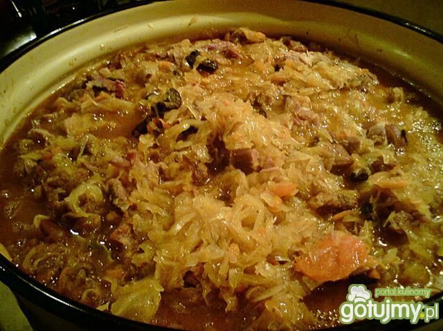 Bigos z kiszonej kapusty